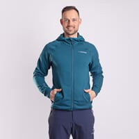 TOREZ MERINO HOODY pánská funkční mikina s kapucí zelená