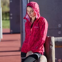 VALEDA lehká bunda - větrovka malinová