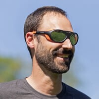 VERTICAL MRR BLK-ORG sportovní sluneční brýle černá mat/oranžová
