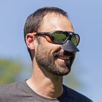 VERTICAL MRR BLK-ORG sportovní sluneční brýle černá mat/oranžová
