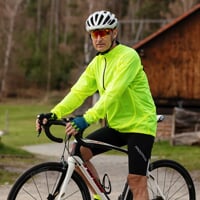 WINDY BIKE lehká cyklistická větrovka neon žlutá